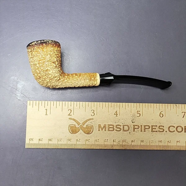Barling Rusticated Zulu African Block Meerschaum Estate Pipe, English Estates - Image 10