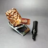 Micoli (Robert Burns) Rusticated Freehand Billiard Estate Briar Pipe, Unsmoked - Image 10