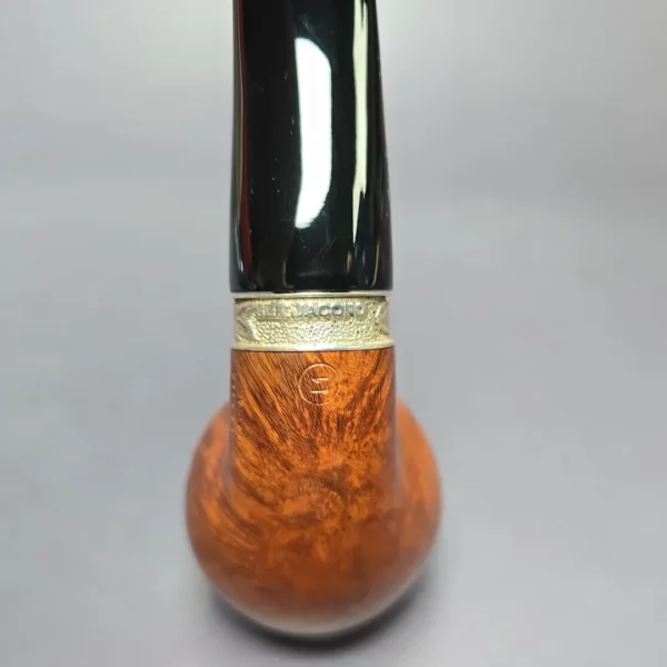 Ser Jacopo L1 Smooth Apple w/ Engraved Silver Estate Briar Pipe, Italian Estates - Image 10