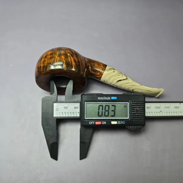 Martin Romijn Smooth Contrast Pot Handmade Briar Pipe, New - Image 10