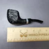 Morgan BlackJack 31 Sandblasted Panel Horn Briar Pipe, New - Image 10