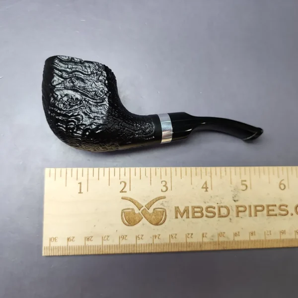 Morgan BlackJack 31 Sandblasted Panel Horn Briar Pipe, New - Image 10