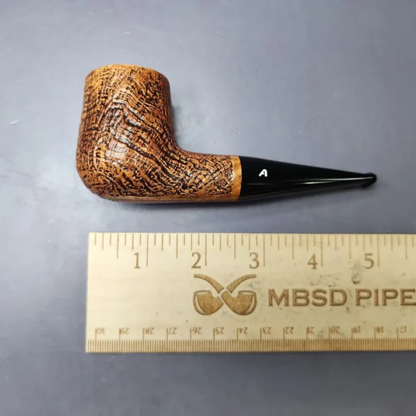 Ascorti Cool 2 Sandblasted Reverse Calabash Billiard Estate Briar Pipe, Unsmoked - Image 10