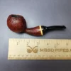 HS Studio Sandblasted Wasp w/ Boxwood Estate Briar Pipe, Unsmoked - Image 10