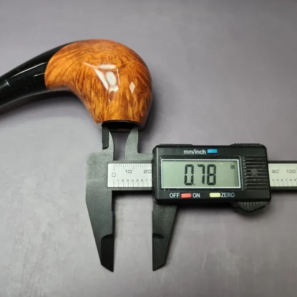 Chacom Volute Smooth Horn Estate Briar Pipe, Unsmoked - Image 10