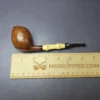 Steve Morrisette Smooth Egg w/ Bamboo & Amberoid Estate Briar Pipe, Unsmoked - Image 10