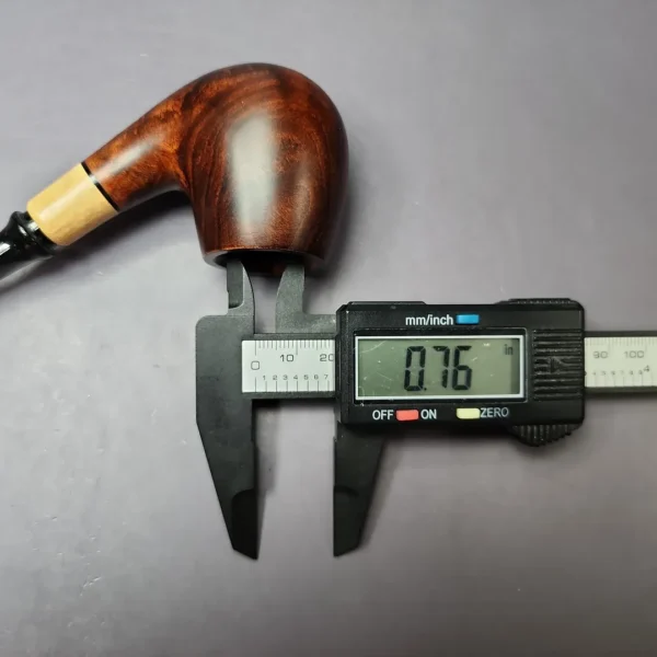 MBSD Briars by Piero Vitale Smooth Brandy w/ Boxwood Briar Pipe, New - Image 10