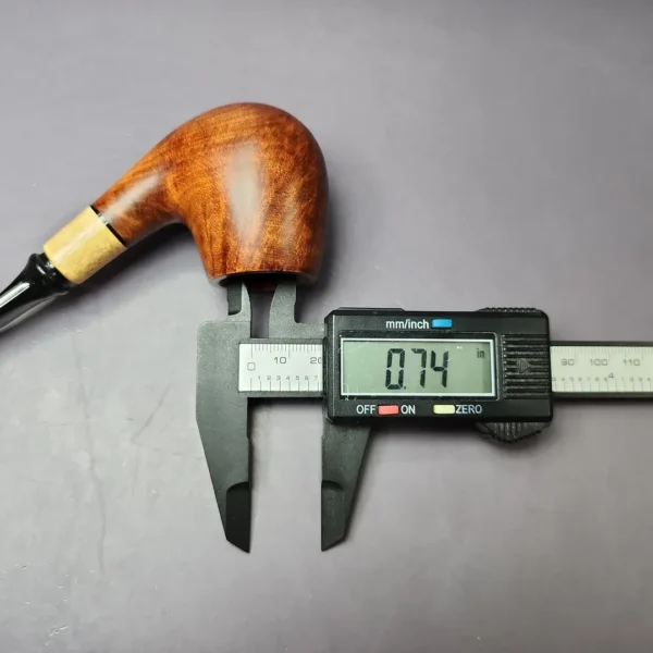 MBSD Briars by Piero Vitale Smooth Brandy w/ Olivewood Briar Pipe, New - Image 10