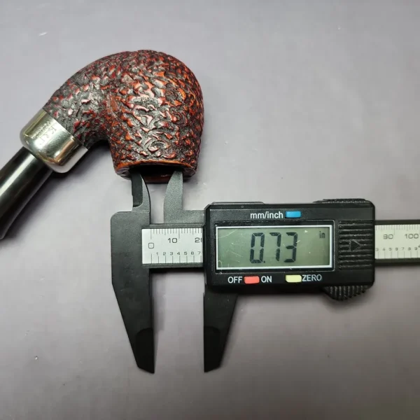 Peterson System Standard 314 Rusticated Bent Billiard Estate Briar Pipe, Irish Estates - Image 10