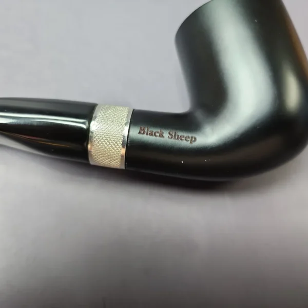 Rattray's Black Sheep 106 Smooth Bent Billiard Estate Briar Pipe, Unsmoked, 9mm - Image 10
