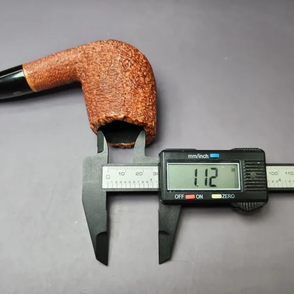 Savinelli Linea Piu 5 Rusticated Brandy Estate Briar Pipe, Italian Estates, 6mm - Image 10