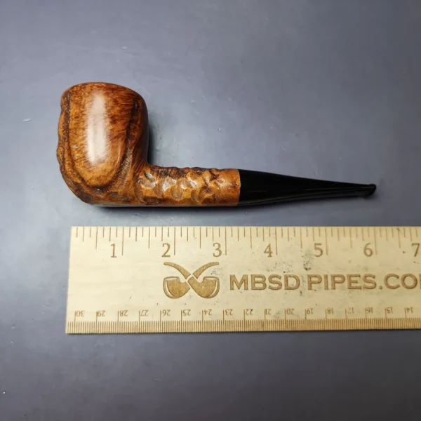 Marxman Jumbo C Rusticated Billiard Estate Briar Pipe, American Estates - Image 10