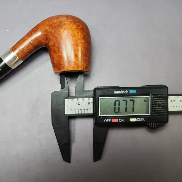 Castleford Smooth Bent Billiard w/ Silver Estate Briar Pipe, English Estates - Image 10