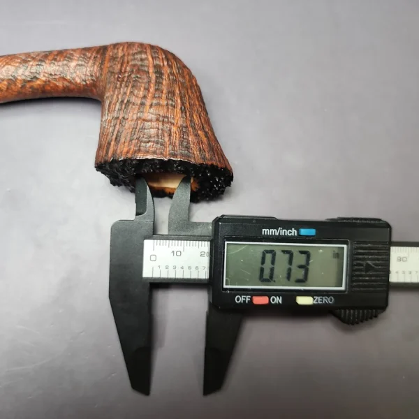 Gregor Lobnik Contrast Sandbasted Dublin w/ Horn Estate Briar Pipe, Unsmoked - Image 10