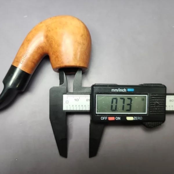 Michel Smooth Bent Billiard Estate Briar Pipe, Unsmoked - Image 10