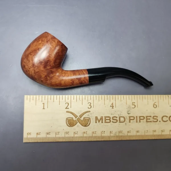 Gigi Infinity Smooth Bent Billiard Estate Briar Pipe, Unsmoked, 9mm - Image 10