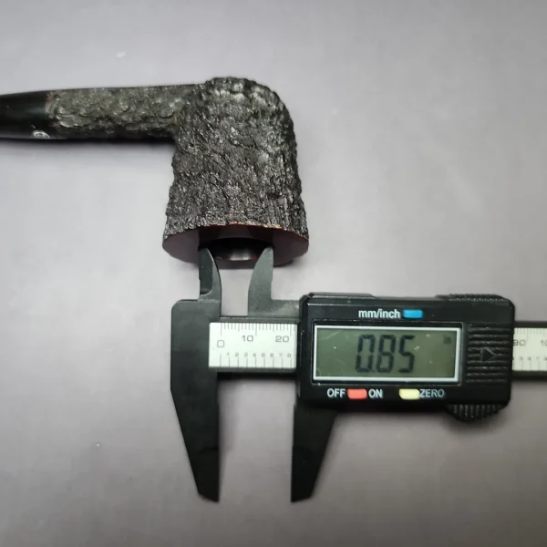 James Upshall Bark EXL Rusticated Dublin Estate Briar Pipe, Unsmoked - Image 10