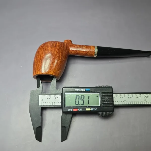 Radice Clear Fiammata Smooth Cutty Estate Briar Pipe, Italian Estates, 9mm - Image 10