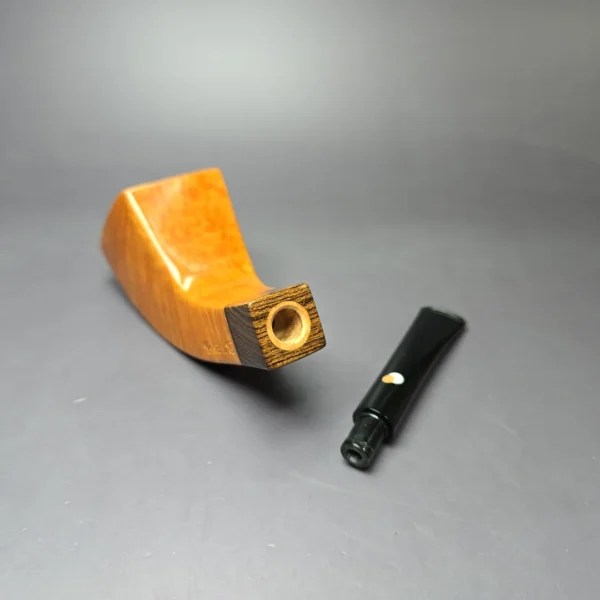 Cavicchi CCCC Grade Smooth Horn w/ Bocote Estate Briar Pipe, Unsmoked - Image 10