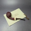 Walt Cannoy Cardinal House Morton C24 Rusticated Egg Handmade Briar Pipe, New - Image 10
