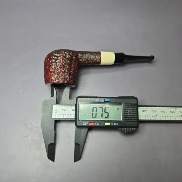 Michail Kyriazanos Contrast Sandblasted Pot w/ Ivorite Briar Pipe, Unsmoked - Image 10