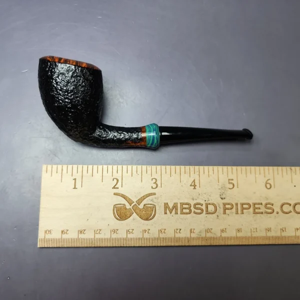 Sara Eltang by Tom Eltang Part Sandblasted Dublin Estate Briar Pipe, Unsmoked - Image 10