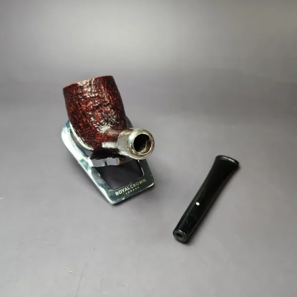 Dunhill Red Bark 51033 Sandblasted Army Mount Estate Briar Pipe, English Estates - Image 10