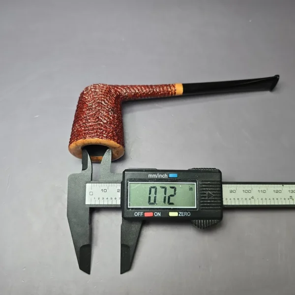 Walt Cannoy 10th Anniversary Cardinal House Munn E25 Handmade Briar Pipe, New - Image 10