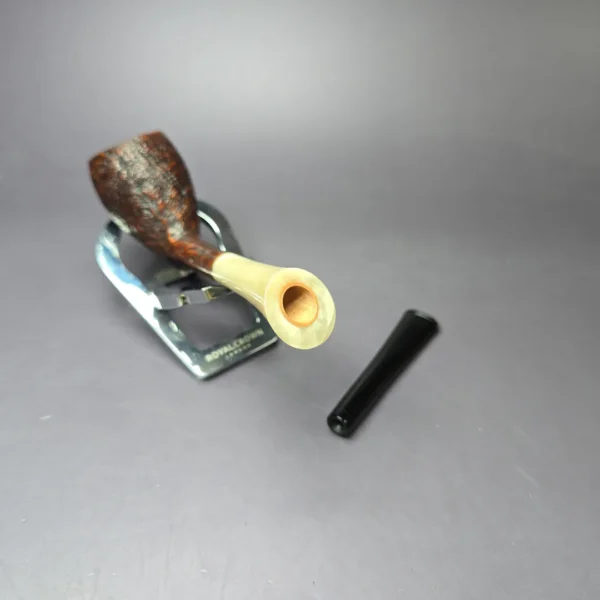 HS Studio Sandblasted Cutty w/ Horn Estate Briar Pipe, Unsmoked - Image 10