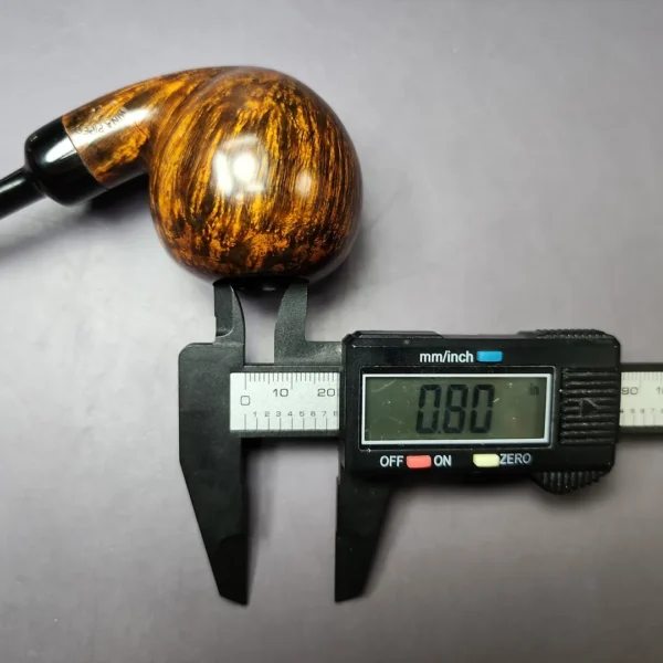 Mina Pipes Smooth Acorn Estate Briar Pipe, Unsmoked - Image 11