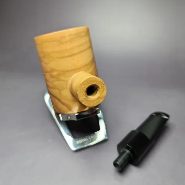Mario Grandi Smooth Olive Wood Poker Estate Briar Pipe, Italian Estates - Image 11