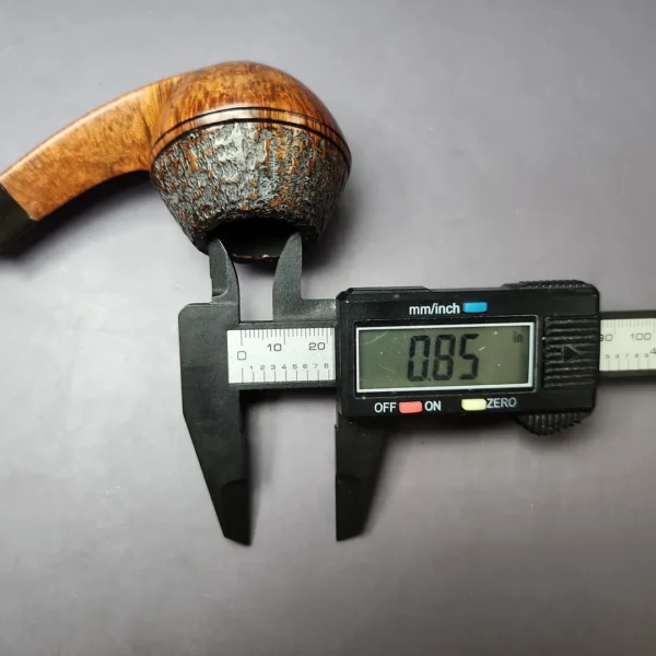 WO Larsen Rustica Part Rusticated Bulldog Estate Briar Pipe, Danish Estates - Image 11