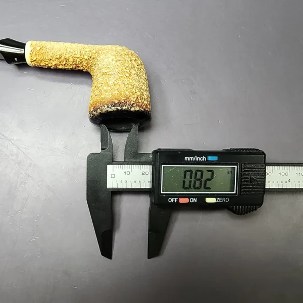Barling Rusticated Zulu African Block Meerschaum Estate Pipe, English Estates - Image 11