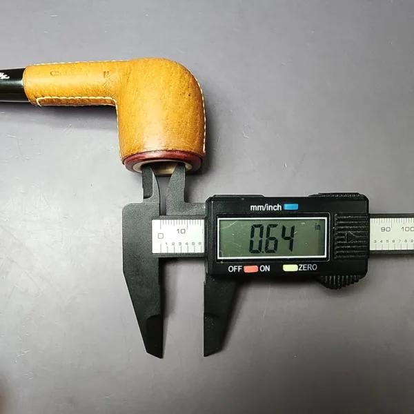 Kiko 11 Leather Wrapped Meerschaum Lined Estate Briar Pipe, Other Estates - Image 11