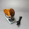 C-Pipe Smooth Asymmetric Fish Handmade Briar Pipe, New - Image 11