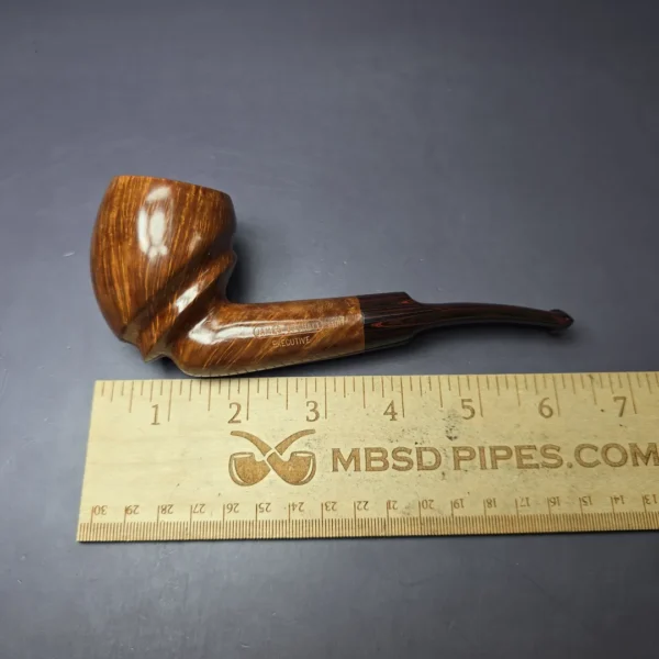 James Upshall Empire Executive Smooth Freehand Acorn Estate Briar Pipe, Unsmoked - Image 11