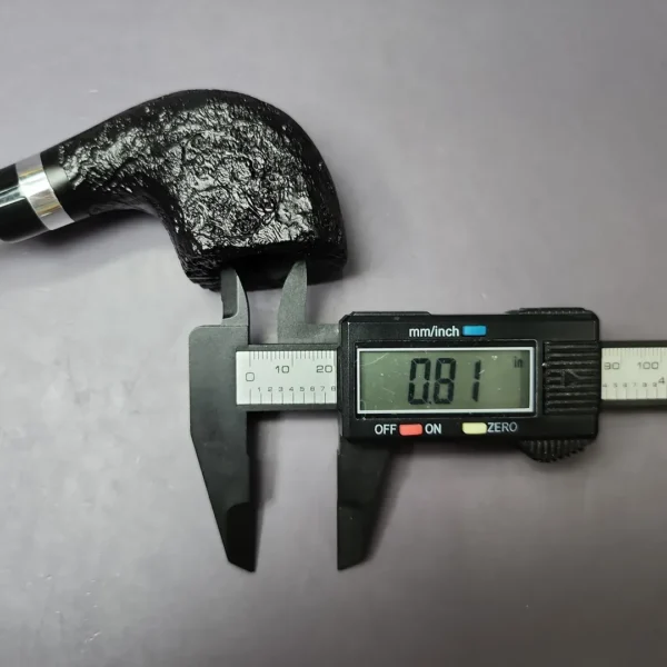 Morgan BlackJack 31 Sandblasted Panel Horn Briar Pipe, New - Image 11