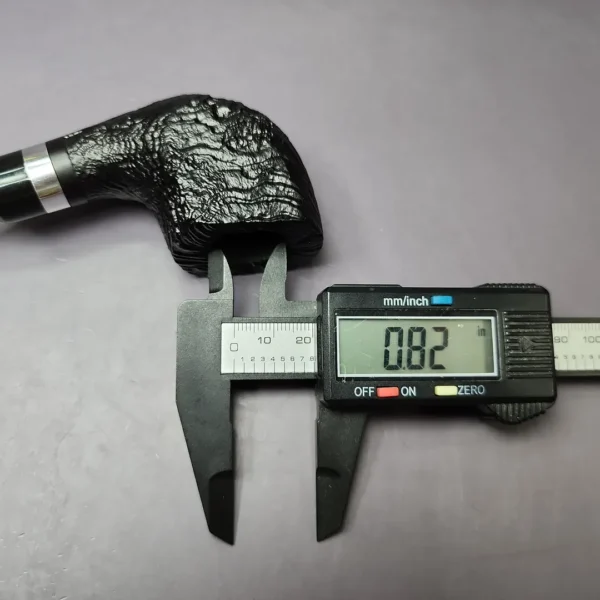 Morgan BlackJack 31 Sandblasted Panel Horn Briar Pipe, New - Image 11