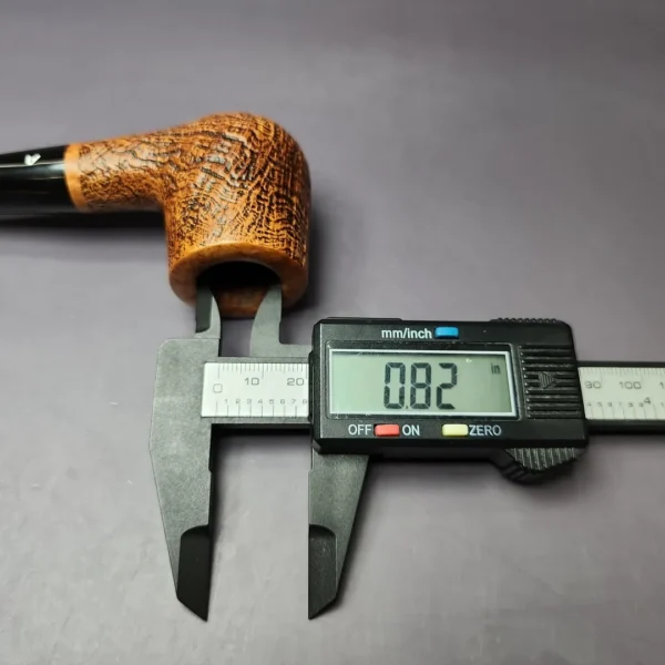 Ascorti Cool 2 Sandblasted Reverse Calabash Billiard Estate Briar Pipe, Unsmoked - Image 11