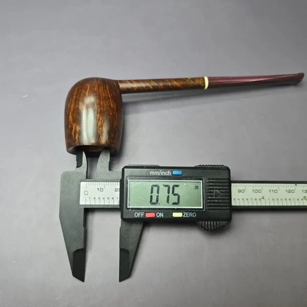 Scottie Piersel Smooth Pencil Shank Billiard w/ Juma Estate Briar Pipe, Unsmoked - Image 11