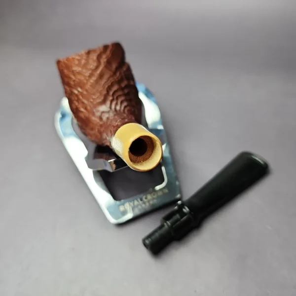 MBSD Briars by Piero Vitale Sandblasted Billiard w/ Olivewood Briar Pipe, New - Image 11