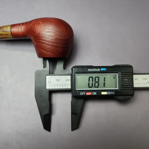MBSD Briars by Piero Vitale Sandblasted Author w/ Zebrawood Briar Pipe, New - Image 11