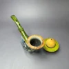 Mutcat XL Smooth Green w/ Ebonite Calabash Handmade Pipe, New - Image 11