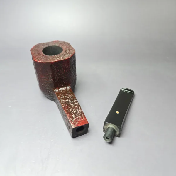 Ashton Achievement ELX Sandblasted Panel Estate Briar Pipe, Unsmoked - Image 11