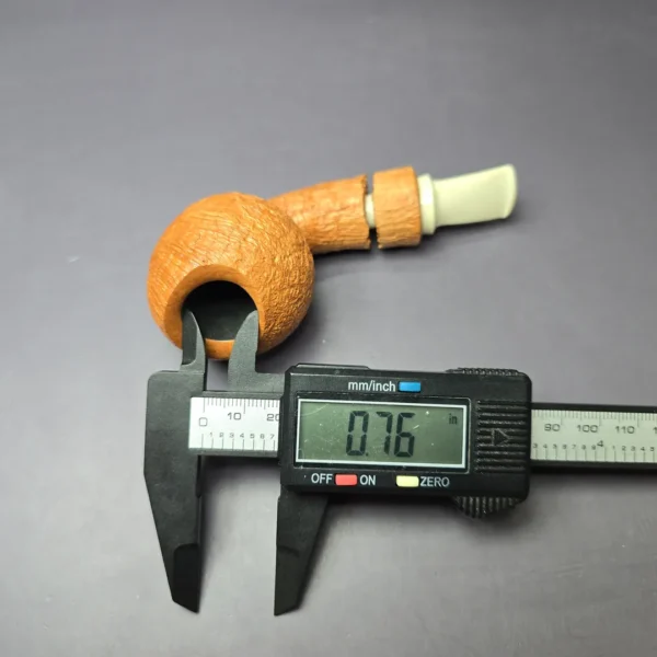 Christian Ruetz Natural Sandblasted "Broken Gaia" Handmade Briar Pipe, New - Image 11