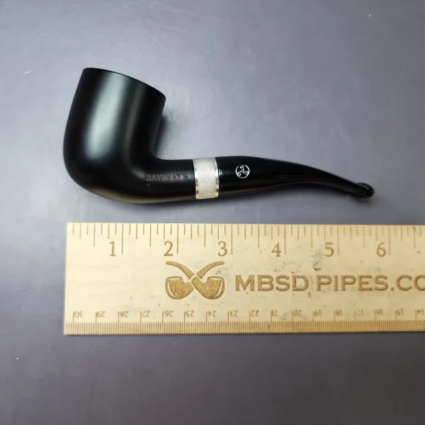 Rattray's Black Sheep 106 Smooth Bent Billiard Estate Briar Pipe, Unsmoked, 9mm - Image 11