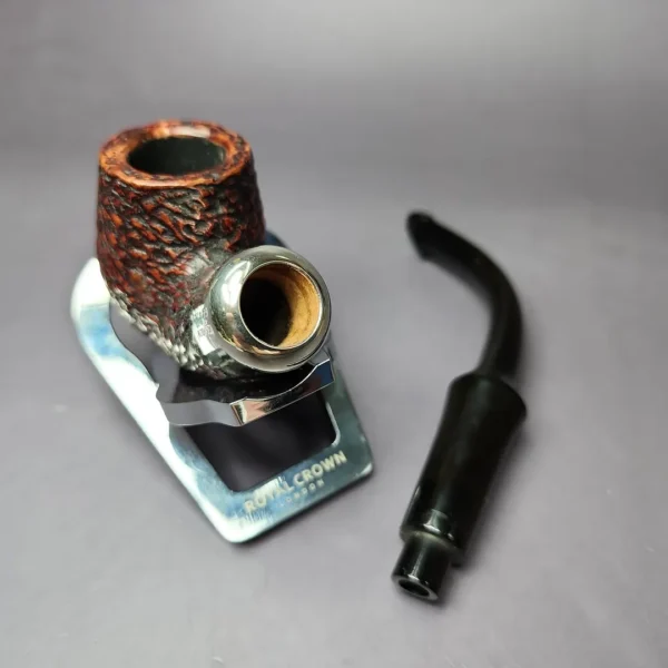 Peterson System Standard 314 Rusticated Bent Billiard Estate Briar Pipe, Irish Estates - Image 11