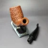 Savinelli Linea Piu 5 Rusticated Brandy Estate Briar Pipe, Italian Estates, 6mm - Image 11