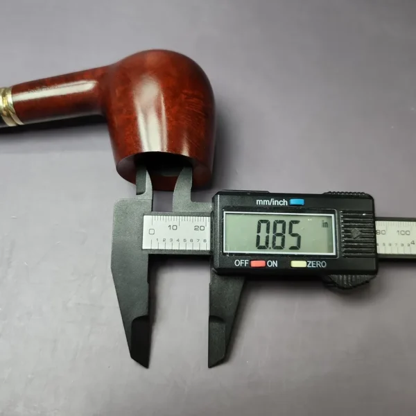 Vauen 3743 Smooth Hawkbill w/ Brass Estate Briar Pipe, Unsmoked, 9mm - Image 10