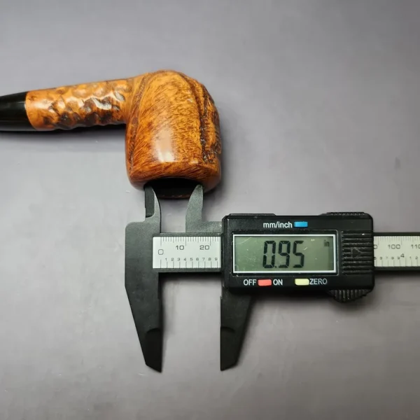 Marxman Jumbo C Rusticated Billiard Estate Briar Pipe, American Estates - Image 11